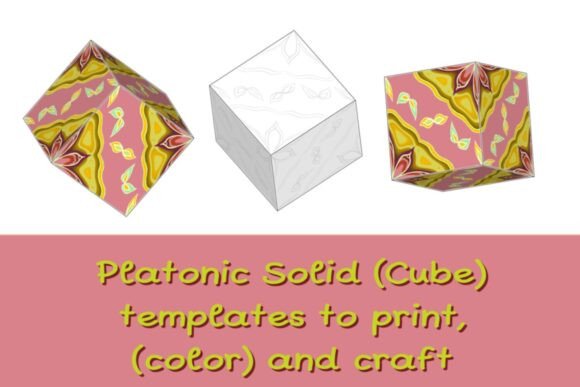 3D SVG Cube Templates for Local Business Branding and Paper Sculptures