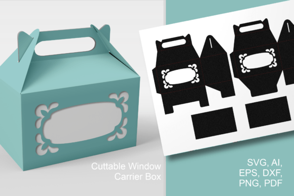Bloom Corners Frame 3D SVG for Gift Boxes