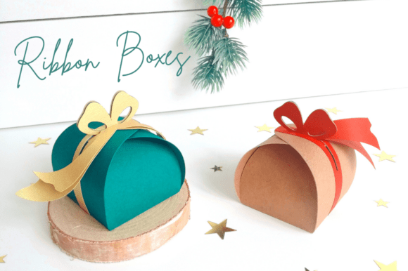 Bow and Ribbons Boxes: 3D SVG Objects for Blogs