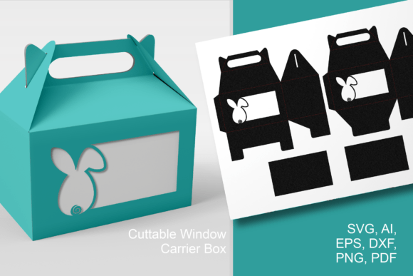 Easter Bunny Wide Window Gable Favor Box Review