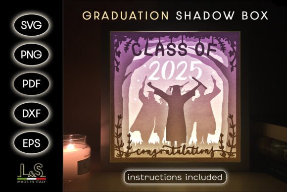 Girl Graduate Shadow Box Template Review
