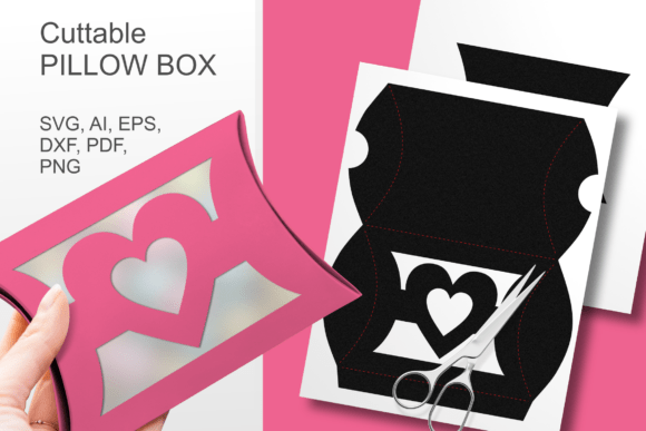 Heart Window Pillow Favor Box Template: 3D SVG Review