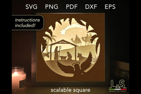 Nativity Shadowbox SVG for Christmas: A 3D SVG Review for Branding and Marketing