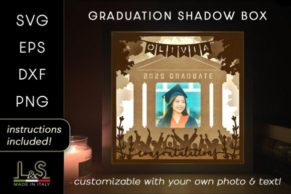 Personalized Photo Graduation Shadowbox 3D SVG Review