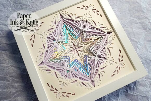 Victorian Star 3D SVG for Christmas Content Design